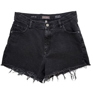 DL1961 | Zoie Relaxed 3.25" Vintage Cutoff Jean Shorts in Night Shade Black